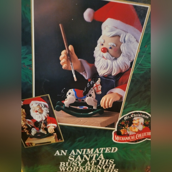 RARE! HARD TO FIND 1994 MR CHRISTMAS SANTA AT HIS WORK BENCH - Picture 14 of 17